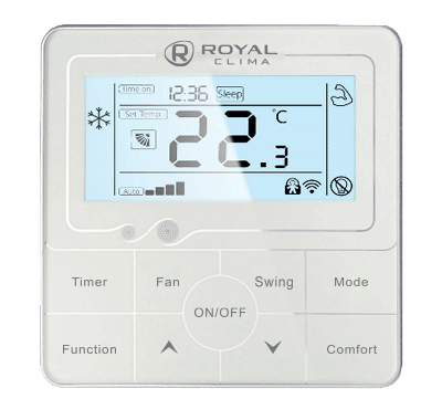 Высоконапорные полупромышленные сплит-системы ROYAL Clima канального типа серии COMPETENZA NEW 220 кв м CO-D 76HNHP/CO-E 76HNHP